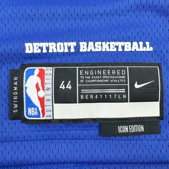 Nike Men’s Detroit Pistons NBA Swingman Jersey Medium 44 RANDALL #23 BER41117LN - Picture 3 of 6